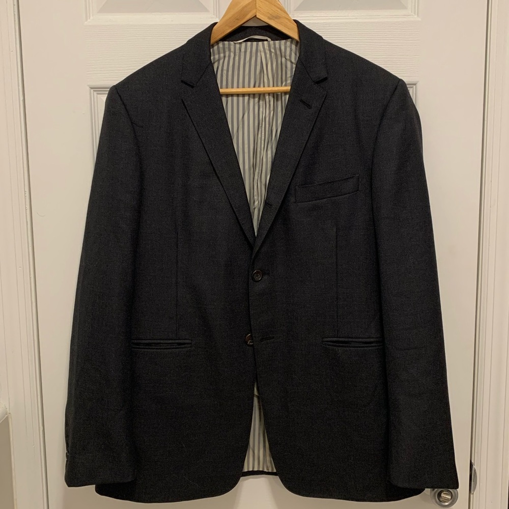 Like-new Unisex Thom Browne Twill Black Blazer